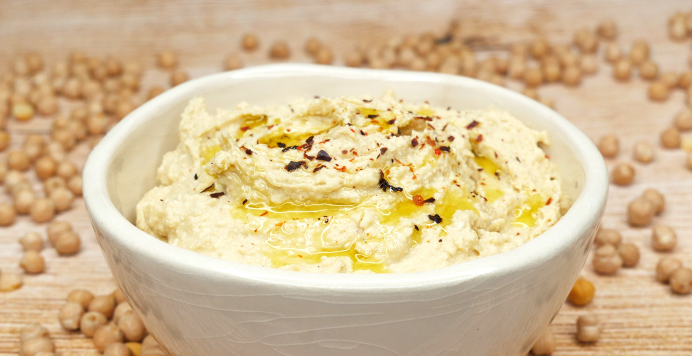 Hummus aus Kichererbsen vegan