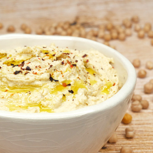 Hummus aus Kichererbsen vegan